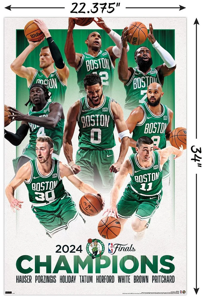 NBA Boston Celtics - 2024 NBA Finals Champions Wall Poster