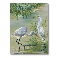 Designart Heron Birds I Canvas Wall Art