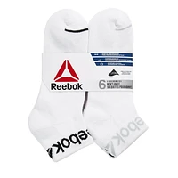 Reebok 6PK ANKLE SOCK SOCK, Size 6-12.5