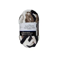 MAINSTAYS cozy warm grey chenille yarn, Polyester 100% yarn