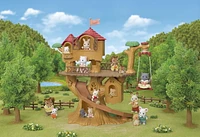 Calico Critters Adventure Treehouse Gift Set - Camping Edition, Dollhouse Playset with Figure and Accessories