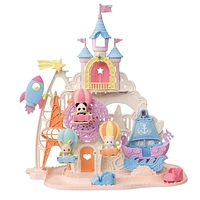 Calico Critters Baby Amusement Park, Dollhouse Playset with 3 Collectible Doll Figures