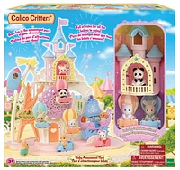 Calico Critters Baby Amusement Park, Dollhouse Playset with 3 Collectible Doll Figures