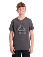 T-shirt graphique élastique à manches courtes Reebok pour garçon