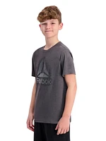 T-shirt graphique élastique à manches courtes Reebok pour garçon