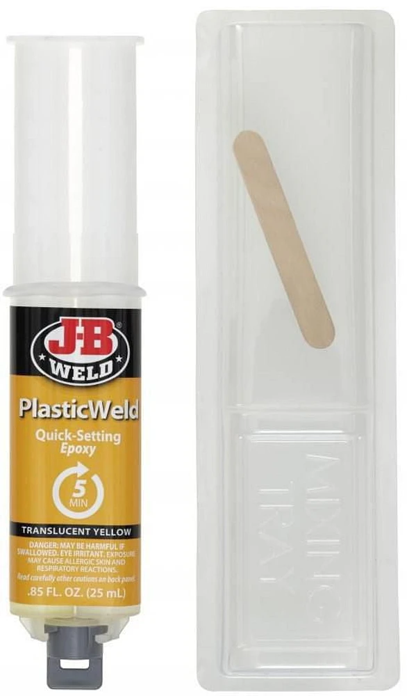 J-B Weld PlasticWeld™ Syringe 25ml, Epoxy for hard plastics