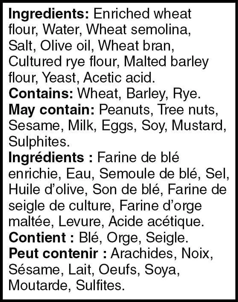 Pain croustillant à l’italienne Mon marché fraîcheur 400 g