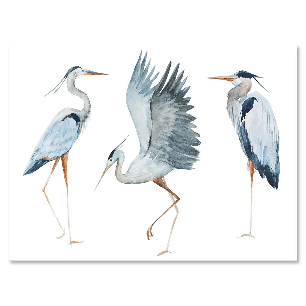 Designart Heron Birds II Canvas Wall Art