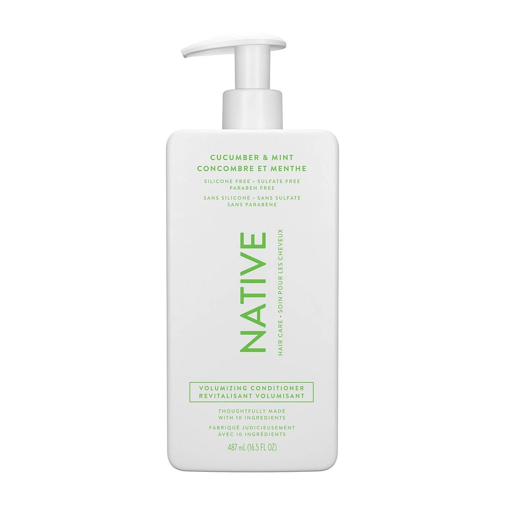 Native Volumizing Conditioner, Cucumber & Mint, Sulfate & Paraben Free, 487mL