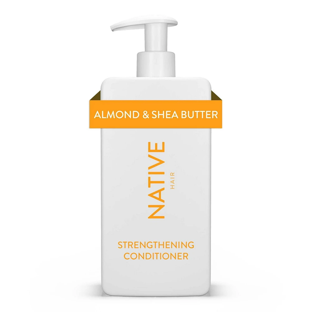 Native Strengthening Conditioner, Almond & Shea, Sulfate & Paraben Free, 487mL