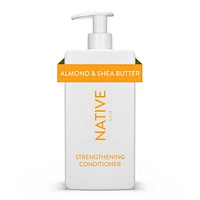 Native Strengthening Conditioner, Almond & Shea, Sulfate & Paraben Free, 487mL