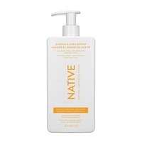 Native Strengthening Conditioner, Almond & Shea, Sulfate & Paraben Free, 487mL