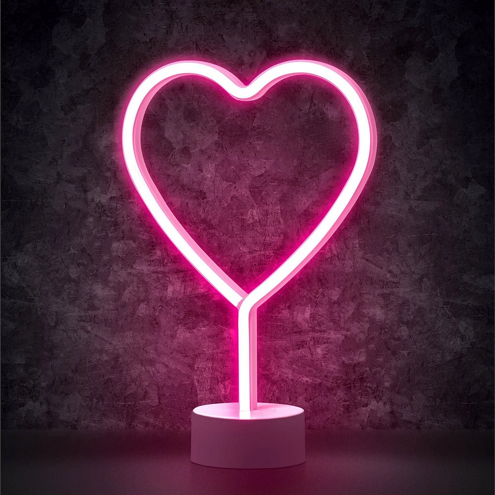 Merkury Heart 12" LED Neon Light