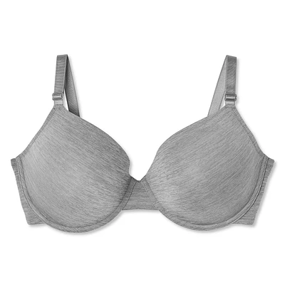 George Plus Women's Molded Melange T-Shirt Bra, Sizes C38-42, D36-42, DD38-42