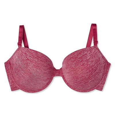 George Plus Women's Molded Melange Push-Up Bra, Sizes C38-42, D36-42, DD38-42