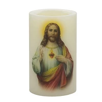 MAINSTAYS 3" X 5" Sacred Heart LED Wax Candle, 3 x 5"