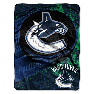 The Northwest Company The Northwest NHL Micro Raschel Throw Vancouver Canucks