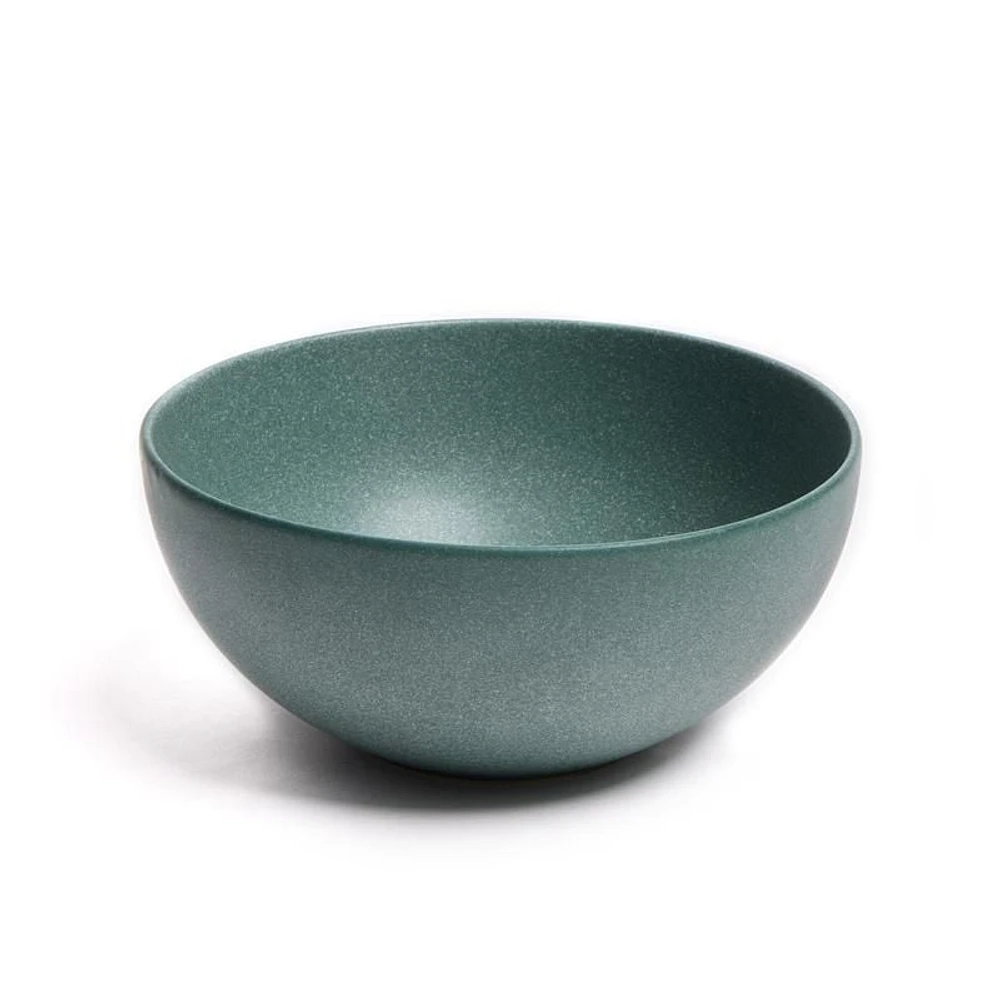 Thyme & Table Stoneware Round Caspian Large Bowl, Green, Dinnerware