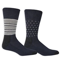 Dr. Scholl's Chaussettes de marin diabétiques pour hommes - 2 paires Chaussettes diabétiques - 2 paires