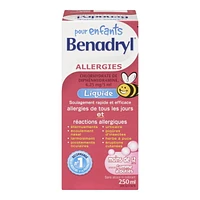 Children's Benadryl Liquid, 250 mL, 250 mL