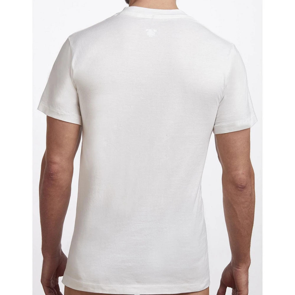 Stanfield's Premium 100% Coton T-shirts à encolure ras du cou pour hommes - Emballages de 2