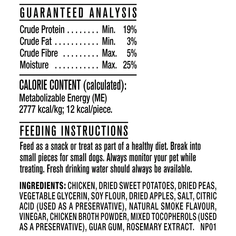 Nature's Recipe Chewy Bites gâteries pour chiens au poulet 227g-454g