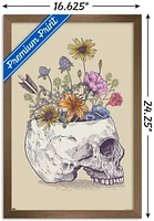 Rachel Caldwell - Flower Skull Wall Poster