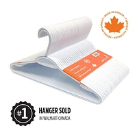 neatfreak! White Plastic Hanger Case of 120 Hangers