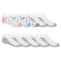 Fruit of the Loom Girls Low Cut Socks - 10 Pack - Size 10.5-4