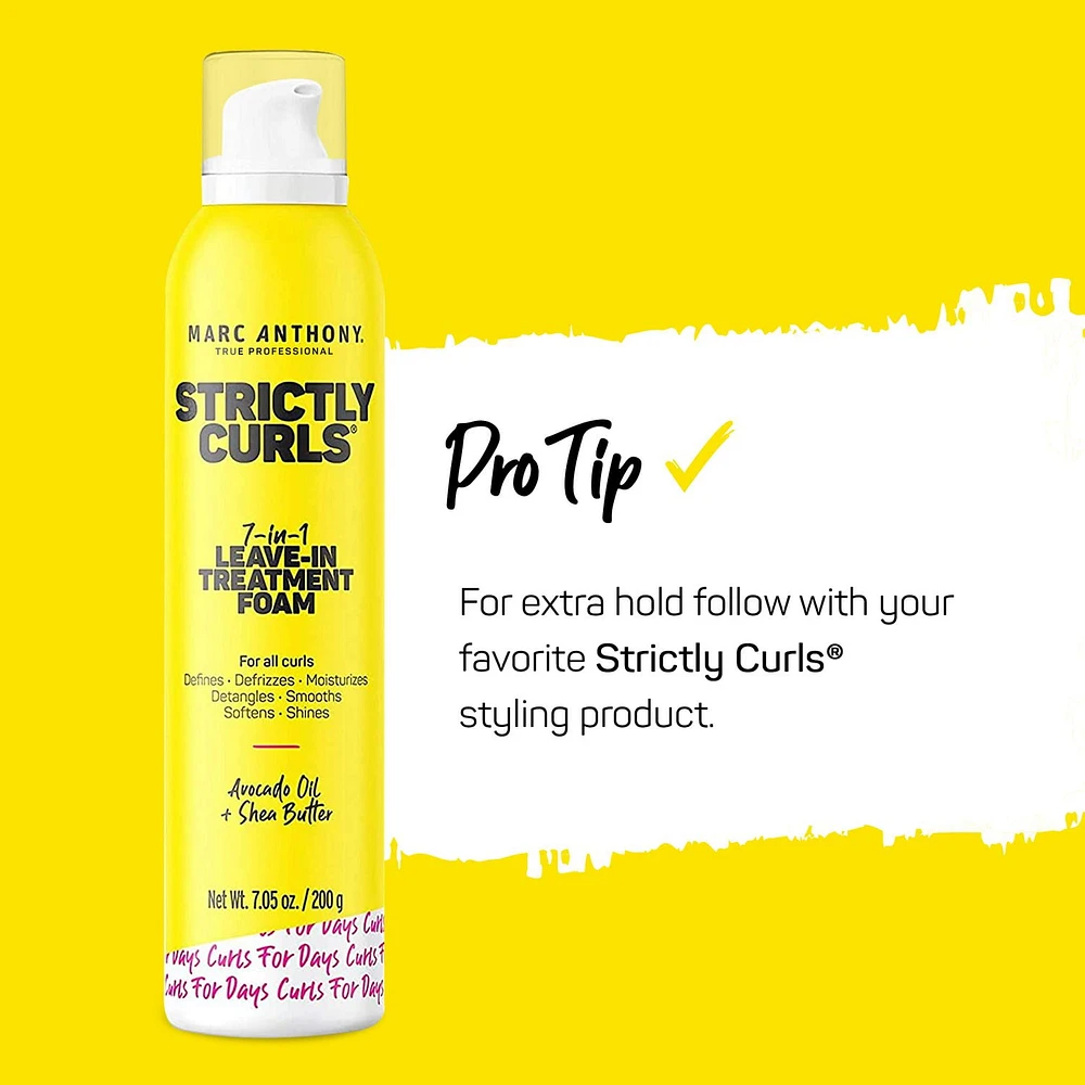 Marc Anthony Strictly Curls 7 in 1 Leave-in Treatment Foam, 210 mL