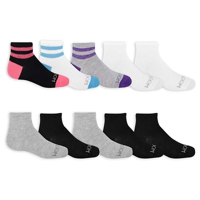 Fruit of the Loom socquettes pour filles - 10 paires