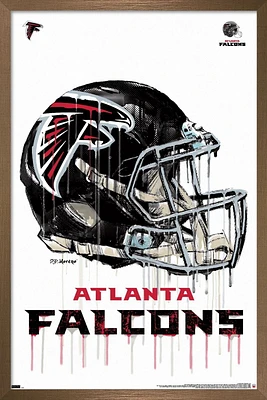 NFL Atlanta Falcons - Drip Helmet 20 Wall Poster