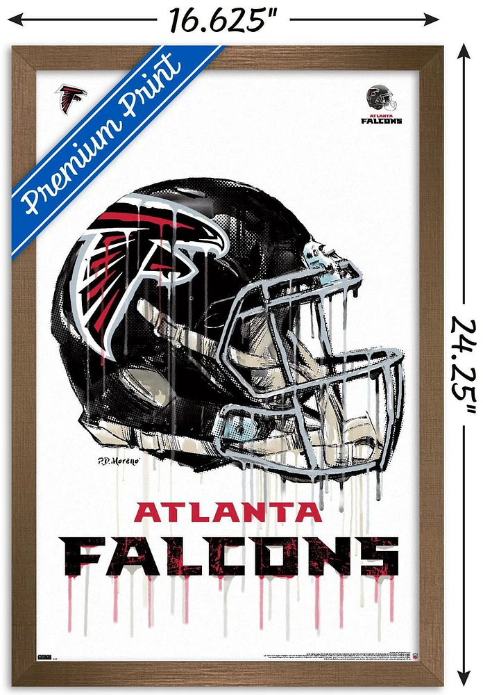 NFL Atlanta Falcons - Drip Helmet 20 Wall Poster