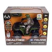 NKOK Green RT Polaris Sportsman XP 1000 1/8 Scale RC Toy with Hunter in Fabric Outfit