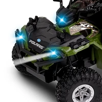 NKOK Green RT Polaris Sportsman XP 1000 1/8 Scale RC Toy with Hunter in Fabric Outfit