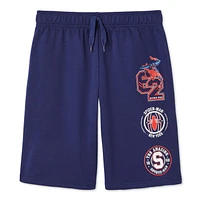 Short en molleton Spider-Man Marvel pour garçons Tailles TP–TG