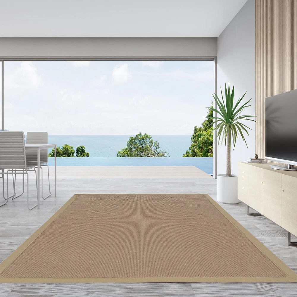 Athena Cork & Beige 9'10" x 13' Area Rug