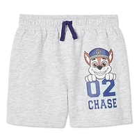 Short en molleton Pat’Patrouille Nickelodéon pour petits garçons Tailles 2T-5T