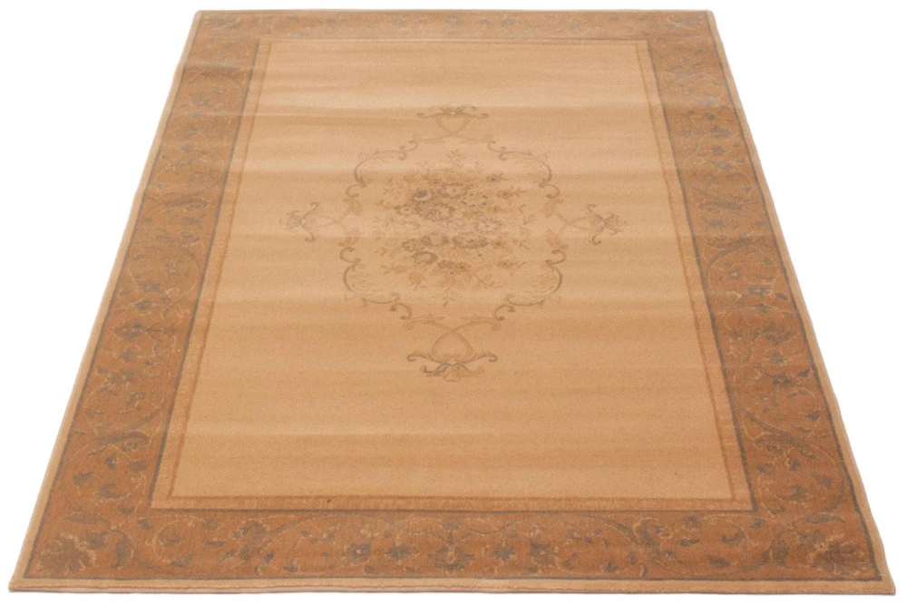 ECARPET Lotus Mod Beige Rug 5'3" x 7'10"