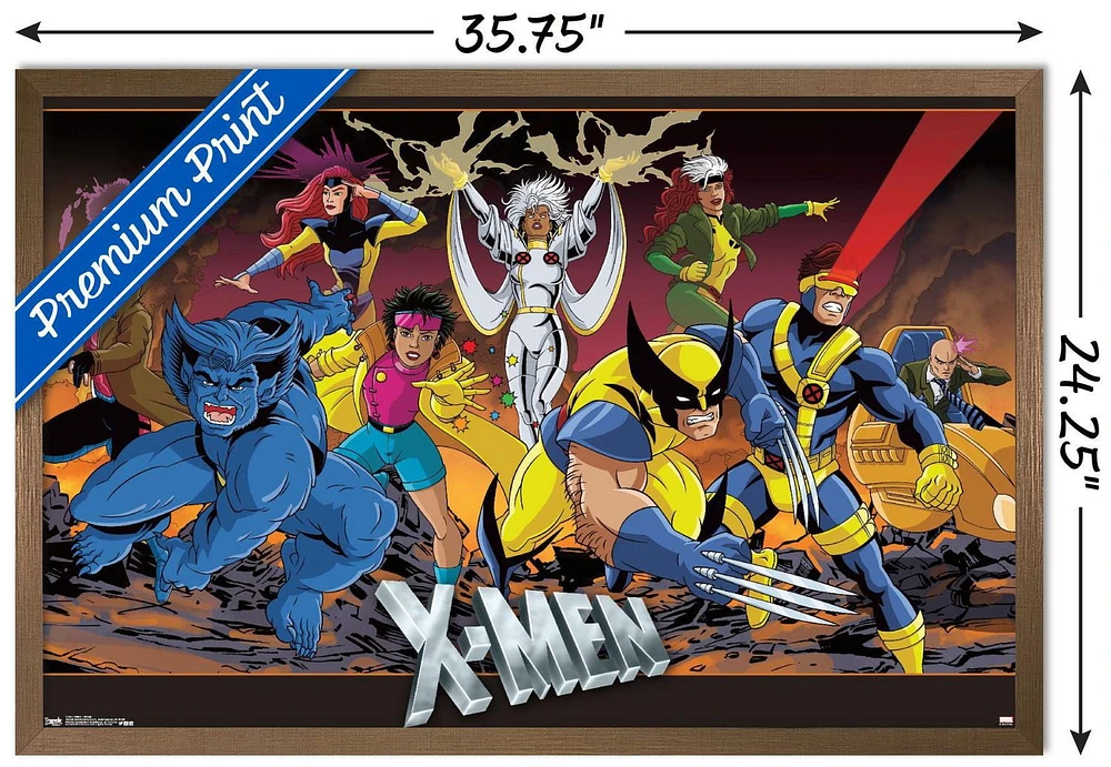 Marvel Comics - The X-Men Group Wall Poster, 22.375" x 34" Framed