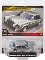 Hot Wheels Premium 1:43rd Scale Mercedes-Benz 300 SEL 6.8 AMG Collectible Car, Gift for Collectors