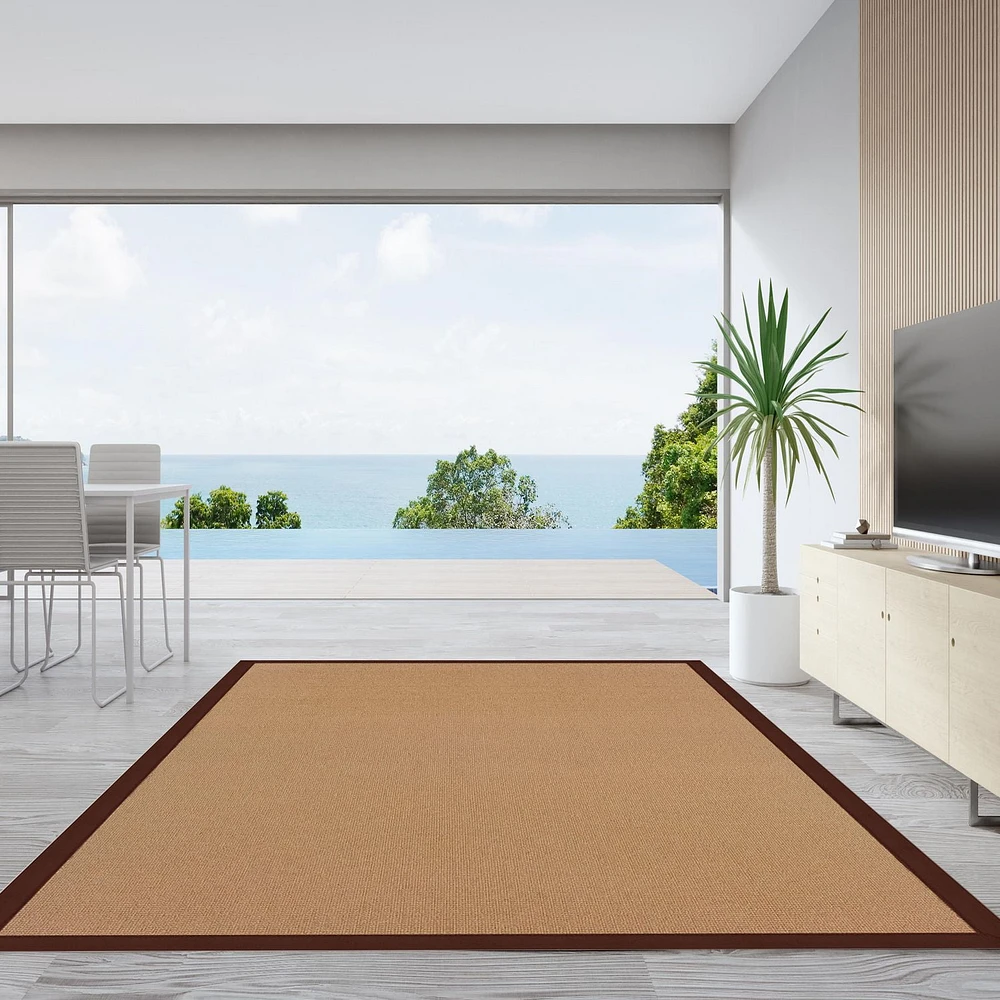 Tapis Athena liège et marron 9 pi 10 po x 13 pi