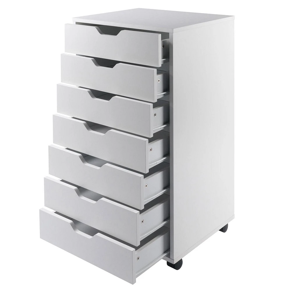 Halifax Cabinet 7 Drawer White