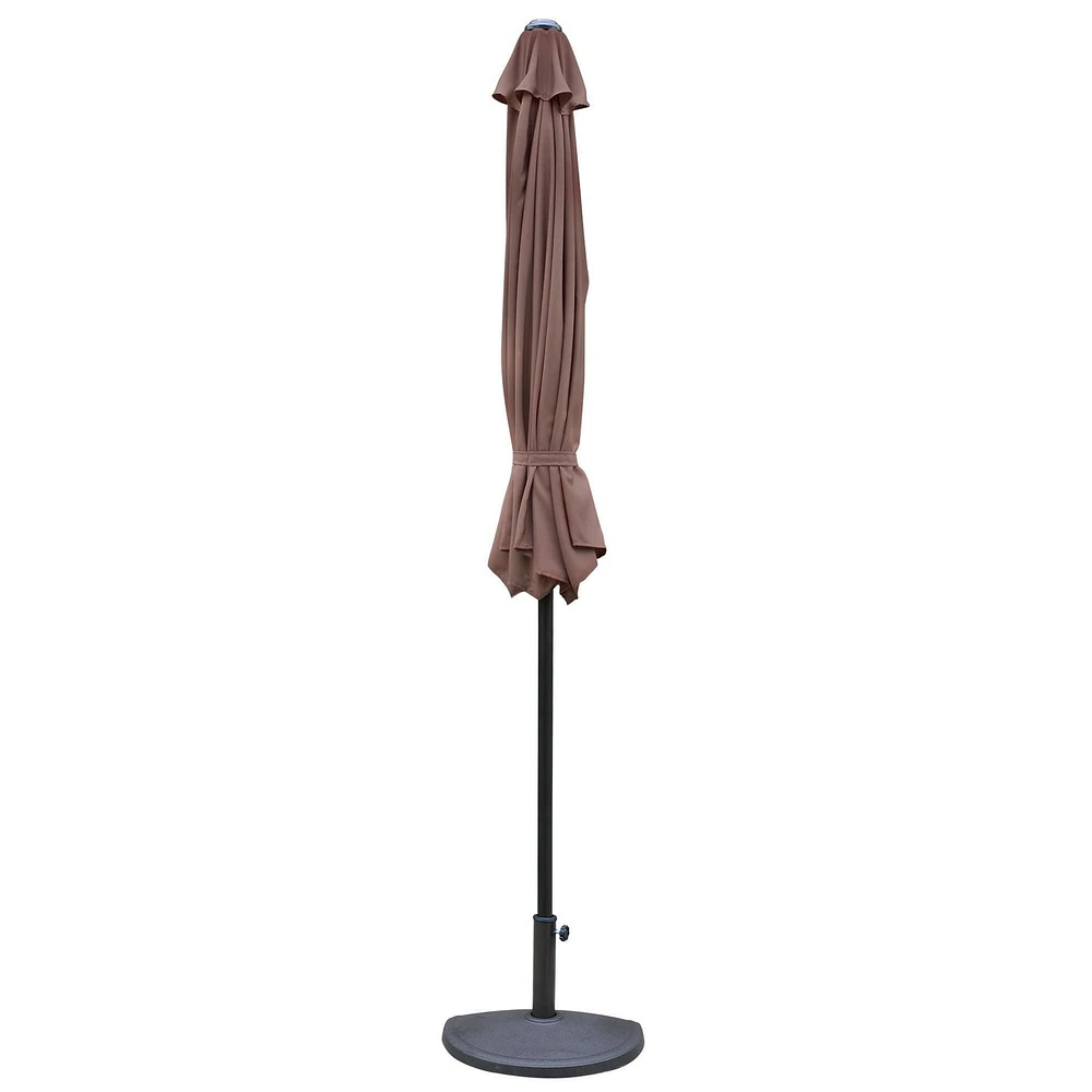 Island Umbrella Lanai Umbrella in Coffee Polyester