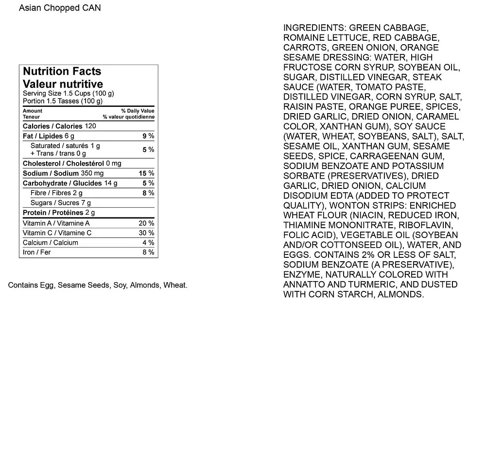 Fresh Express Kit Asian Chopped Salad, 9 oz
