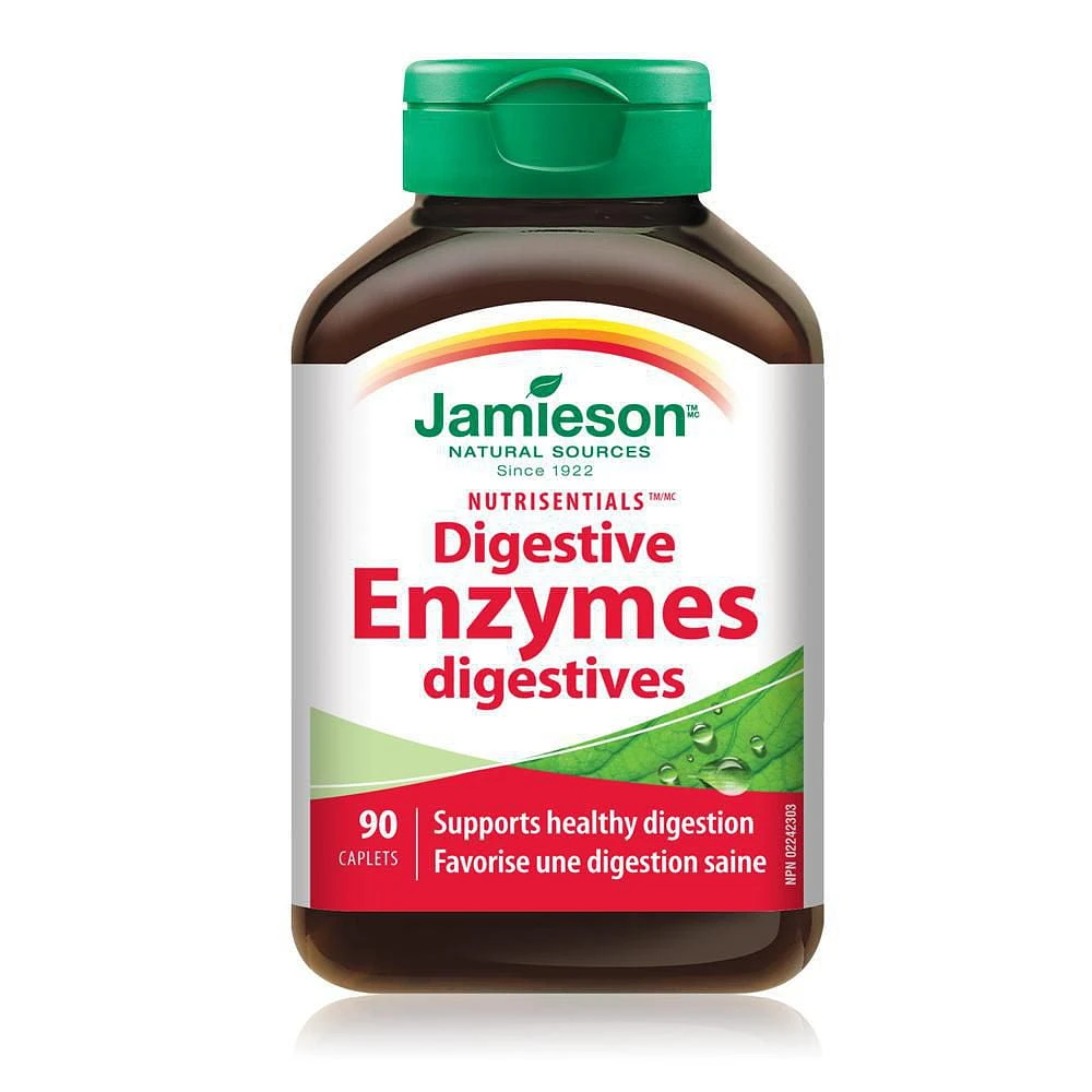 Jamieson Nutrisentials Digestive Enzymes Caplets, 90 Caplets