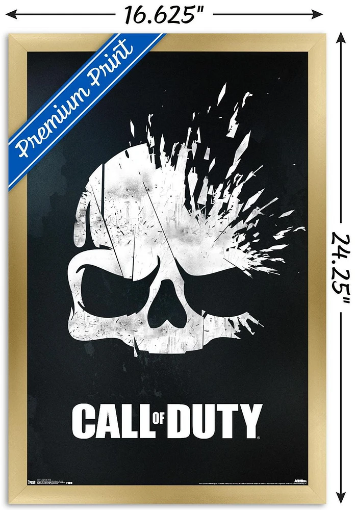 Call of Duty - Skull Wall Poster, 14.725" x 22.375" Framed