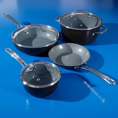 Oster Rametto 5 Piece Stainless Steel Cookware Set W/ Kitchen Tools