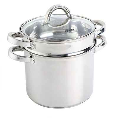 Oster Sangerfield 5 Qt SS Pasta Pot Set W/ Steamer, Basket & Lid