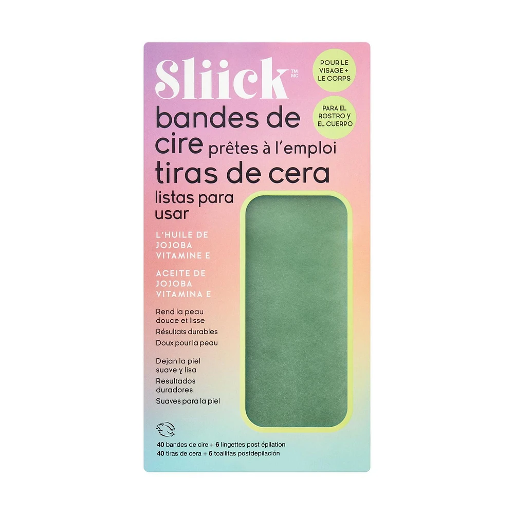 Sliick- Wax Strips - 40 Sliick Wax Strips